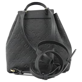 Louis Vuitton-Louis Vuitton Monogram Empreinte Montsouris PM Backpack-Black
