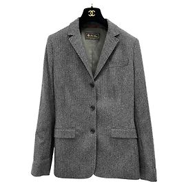 Loro Piana Cashmere Blazer Größe S Anthrazitgrau