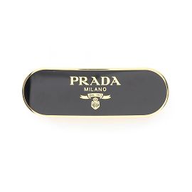 Fermaglio placcato oro Prada Nero D'oro