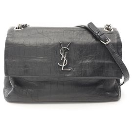Borsa a Spalla Monogram Saint Laurent West Hollywood Nero