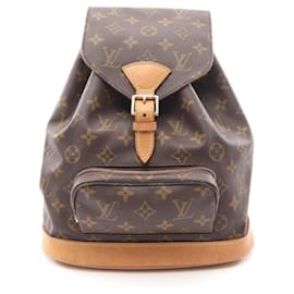 Louis Vuitton-Louis Vuitton Montsouris MM Rucksack Backpack-Brown,Monogram