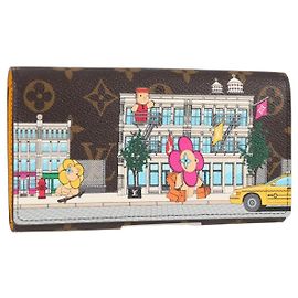 LOUIS VUITTON Monogram Vivienne Portefeuille Sarah Wallet M81608 LV Auth 124715M Monogram
