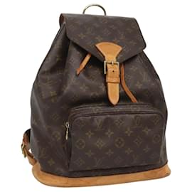 Louis Vuitton-LOUIS VUITTON Monogram Montsouris GM Backpack M51135 LV Auth BD2204-Monogram