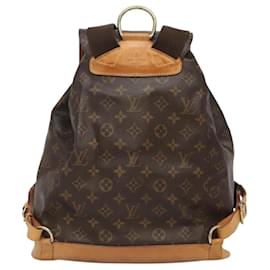 Louis Vuitton-LOUIS VUITTON Monogram Montsouris GM Backpack M51135 LV Auth BD2204-Monogram