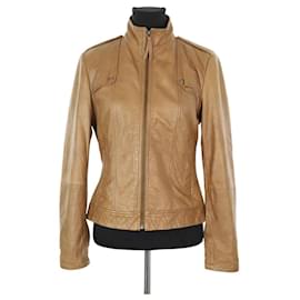Hugo Boss Brown leather jacket Brown