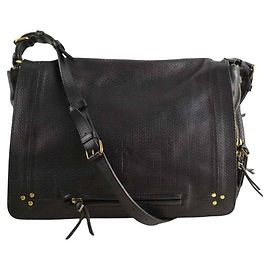 Jerome Dreyfuss Borsa a spalla Albert in pelle nera Nero