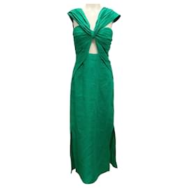 Johanna Ortiz-Johanna Ortiz Emerald Maasai Mara Ankle Dress-Green