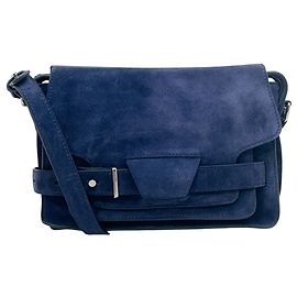 Borsa Beacon in suede blu navy Proenza Schouler Blu navy