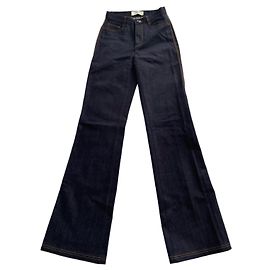 Fendi Navy Blue Denim Jeans Navy blue