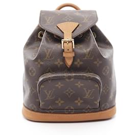 Louis Vuitton-Louis Vuitton Mini Montsouris Monogram Coated Canvas Backpack-Brown