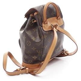 Louis Vuitton-Louis Vuitton Mini Montsouris Monogram Coated Canvas Backpack-Brown