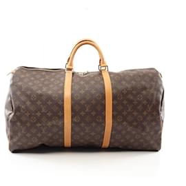 Louis Vuitton-Louis Vuitton Keepall Monogram Boston Bag-Brown