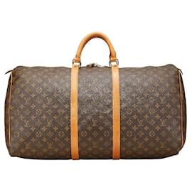 Louis Vuitton-Louis Vuitton Monogram Keepall Travel Bag M41422-Brown