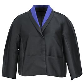 Max Mara Oversied Jacket in Black Polyester Black