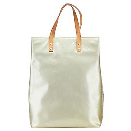 Tote Bag Reade MM Monogram Vernis Louis Vuitton M91142 Silber Metallisch