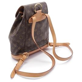 Louis Vuitton-Louis Vuitton Monogram Montsouris Backpack M51136-Metallic,Bronze