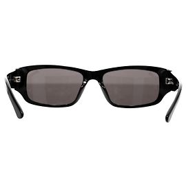 Balenciaga Tuesday Rectangle Frame Sunglasses in Black Acetate Black
