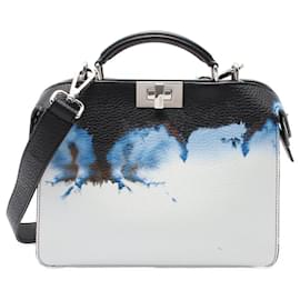 Fendi-Fendi Leather Peekaboo ISeeU X-Cross Handbag 7VA582-Black