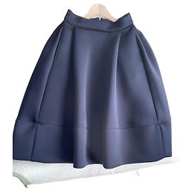 Maje Navy Blue Skirt with Pockets Navy blue
