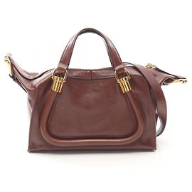 Chloé Bolsa de couro Chloe Paraty 24 Marrom