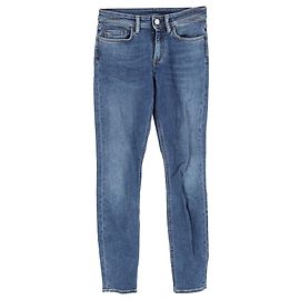 Jeans slim-fit taille mi-haute en coton bleu d'Acne Studios Bleu Bleu clair
