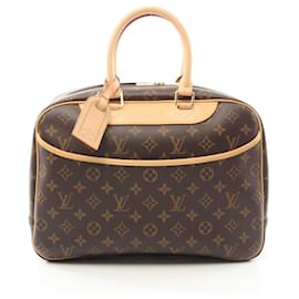 Louis Vuitton-Louis Vuitton Monogram Deauville Handbag M47270-Brown