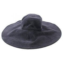 Fendi Suede Hat Blue
