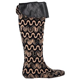 Botas hasta la rodilla con estampado de olas Missoni en lona multicolor Multicolor