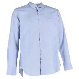 Camicia a maniche lunghe André Loro Piana in cotone blu Blu Blu chiaro