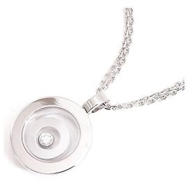 Colar Chopard Happy Spirit em ouro branco 750 Prata Metálico