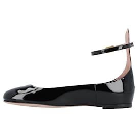 Valentino Garavani-Valentino Patent Leather Ballerinas Black-Black
