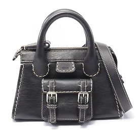 Chloé Bolsa 2 em 1 Chloe Edith em couro Preto