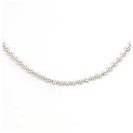 Tiffany & Co Tiffany Ball Chain Silver Necklace Silvery Metallic