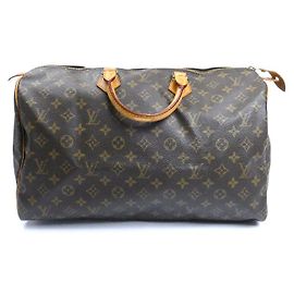 Bolsa Boston Monogram Speedy 40 da Louis Vuitton Marrom
