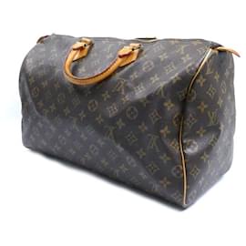 Louis Vuitton-Louis Vuitton Speedy 40 Monogram Boston Bag-Brown