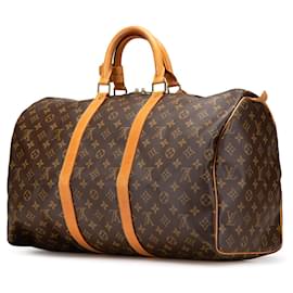 Louis Vuitton-Louis Vuitton Monogram Keepall 50-Brown