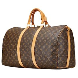 Louis Vuitton-Louis Vuitton Monogram Keepall Bandouliere 2way Boston Bag M41416-Brown