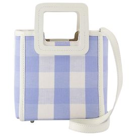 Mini Shirley Bag - Staud - Cuir - Bleu Bleu