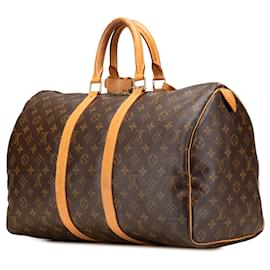 Louis Vuitton-Louis Vuitton Monogram Keepall 45-Brown
