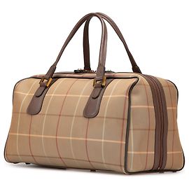 Burberry Vintage Check Canvas Reisetasche Braun