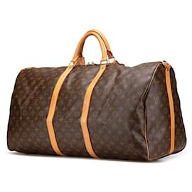 Louis Vuitton-Louis Vuitton Monogram Keepall Bandouliere 60-Brown