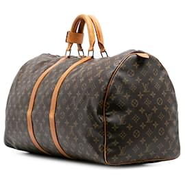 Louis Vuitton-Louis Vuitton Monogram Keepall 55-Brown