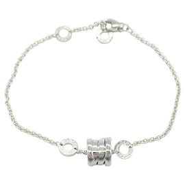 Bulgari Bracciale BVLGARI B-zero1 Au750 Taglia 17 Argento Metallico