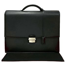 Cartier Pasha Leder Aktentasche Schwarz