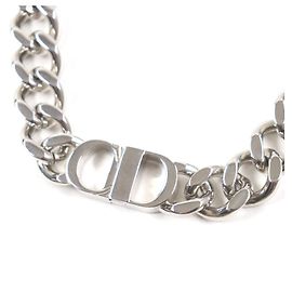Christian Dior Collana Choker CDICON di Dior Argento Metallico