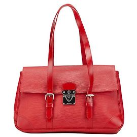 Louis Vuitton Epi Segur MM Tote Bag M5886E Red