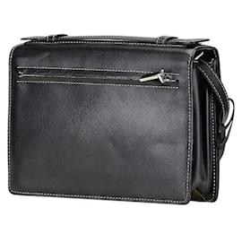 Versace-Bolsa de couro Versace 2 em 1-Preto