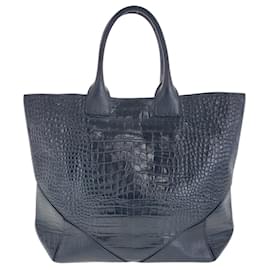 Givenchy-Givenchy Embossed Leather 2way Tote Bag-Black