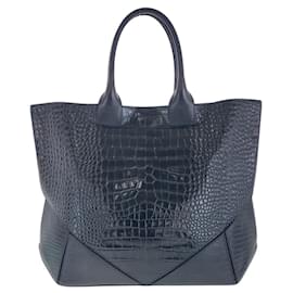 Givenchy-Givenchy Embossed Leather 2way Tote Bag-Black