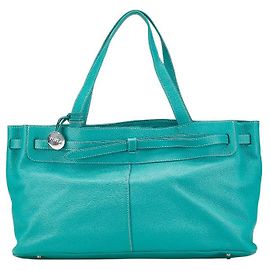 Bolsa tote de couro Furla verde Verde